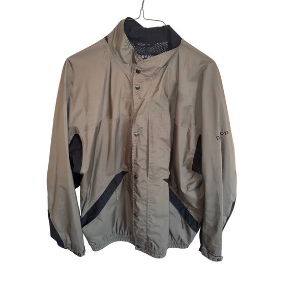 FootJoy DryJoys Golf Jacket L Lining Black/Taupe Mesh Lining Outdoor Windbreaker - Picture 1 of 14